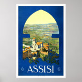 Vintage-reis, Assisi Poster (Voorkant)
