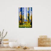Vintage-reis, Australië Poster (Keuken)