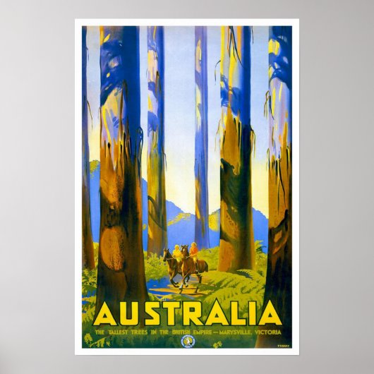 Vintage-reis, Australië Poster (Voorkant)