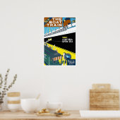 Vintage-reis, Boston en Maine Poster (Keuken)