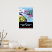 Vintage-reis, China Poster (Keuken)