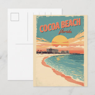 vintage Reis Cocoa Beach Florida westgate cadeaus Briefkaart