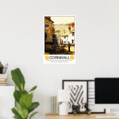 Vintage-reis, Cornwall Poster (Thuiskantoor)