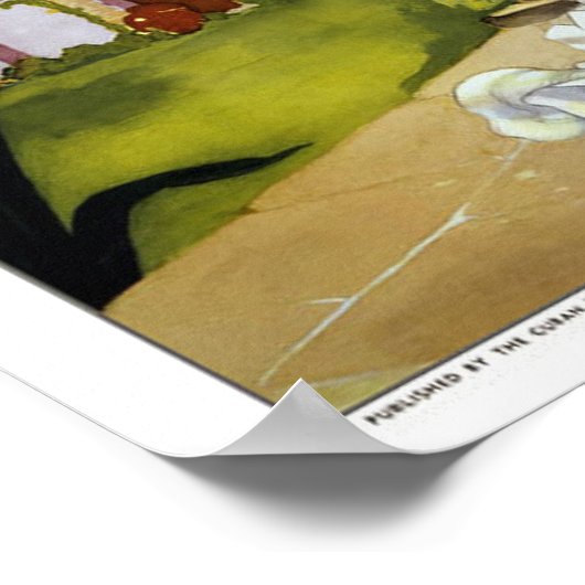 Vintage-reis, Cuba Poster (Hoek)