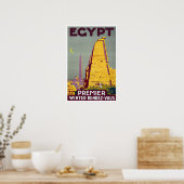 Vintage-reis, Egypte Poster (Keuken)