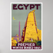 Vintage-reis, Egypte Poster (Voorkant)