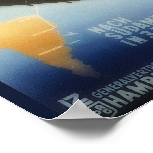 Vintage reis - Graf Zeppelin Poster (Hoek)