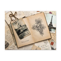 Vintage reis herinneringen aan Parijs Frankrijk