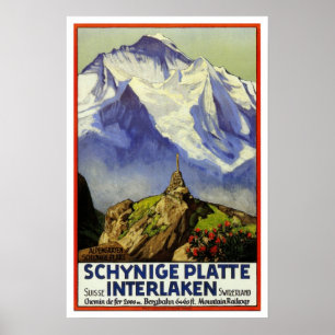 Vintage-reis, Interlaken Poster