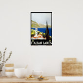 Vintage-reis, Italiaanse meren Poster (Keuken)