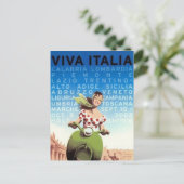 Vintage reis Italië - Briefkaart (Staand voorkant)