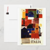 Vintage reis Italië - Briefkaart (Voorkant / Achterkant)