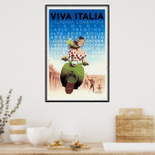 Vintage reis Italië - Poster (Keuken)