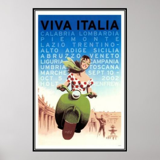 Vintage reis Italië - Poster (Voorkant)