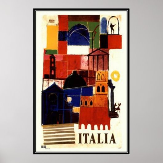 Vintage reis Italië - Poster (Voorkant)