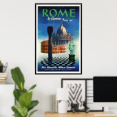 Vintage Reis Italië, Rome - Poster (Thuiskantoor)