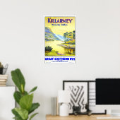 Vintage-reis, Killarney Poster (Thuiskantoor)
