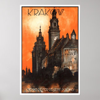 Vintage-reis, Krakow Poster