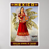 Vintage-reis, Mexico Poster (Voorkant)