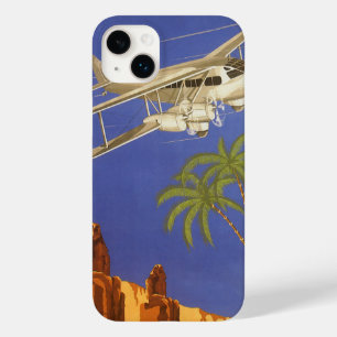 Vintage-reis naar Caïro, vliegtuig met straalvlieg Case-Mate iPhone Case