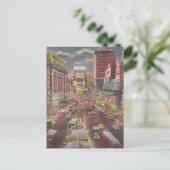 Vintage-reis New York City USA - Briefkaart (Staand voorkant)