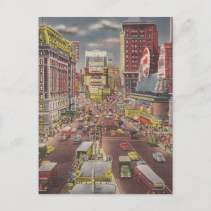 Vintage-reis New York City USA - Briefkaart
