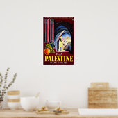 Vintage-reis, Palestina Poster (Keuken)