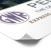 Vintage reis, Penzance. Poster (Hoek)