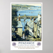 Vintage reis, Penzance. Poster (Voorkant)