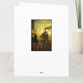 Vintage-reis per trein kaart (Achterkant)