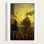 Vintage-reis per trein planner (Voorkant)
