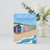 vintage reis retro Brighton Australië australie Briefkaart (Staand voorkant)