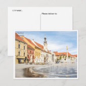 vintage reis retro Maribor Slovenië Slovénie Briefkaart (Voorkant / Achterkant)