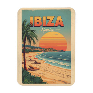vintage reis Spanje IBIZA Balearen geschenken Magneet