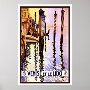 Vintage-reis, Venetië Poster