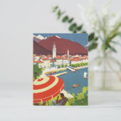 Vintage Reis Zwitserland Briefkaart (Staand voorkant)