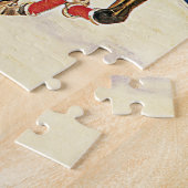 Vintage-reis Zwitserland Horse Races Legpuzzel (Zijkant)