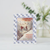 Vintage reisbureau poster, Chamonix, Mont Blanc Briefkaart (Staand voorkant)