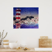 Vintage reisbureau poster Hilton Head SC print (Keuken)