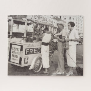 Vintage reisfoto Cannes France 1930s Legpuzzel