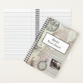 Vintage-reisgepersonaliseerd Notitieboek (Binnen)