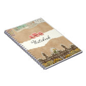 Vintage reisherinneringen - gepersonaliseerd Notit Notitieboek (Rechterzijde)