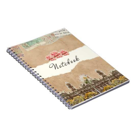 Vintage reisherinneringen - gepersonaliseerd Notit Notitieboek (Rechterzijde)