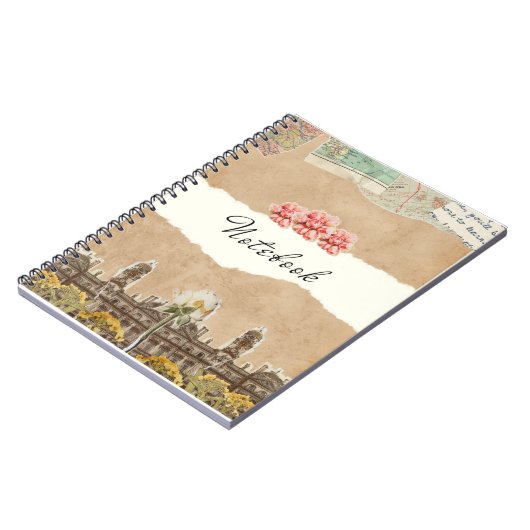 Vintage reisherinneringen - gepersonaliseerd Notit Notitieboek (Linkerzijde)