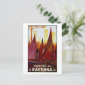 Vintage reisje Italië, Ravenna - Briefkaart (Staand voorkant)