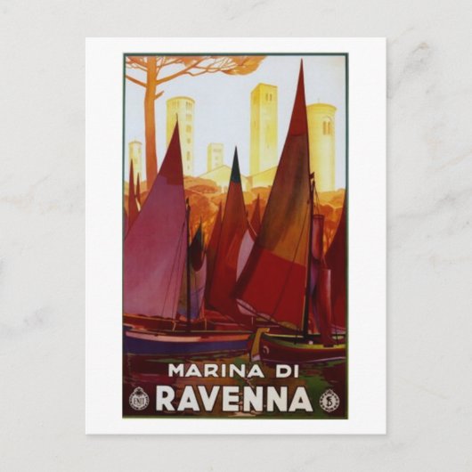 Vintage reisje Italië, Ravenna - Briefkaart (Voorkant)
