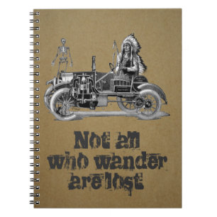 Vintage reisjournaal notitieboek