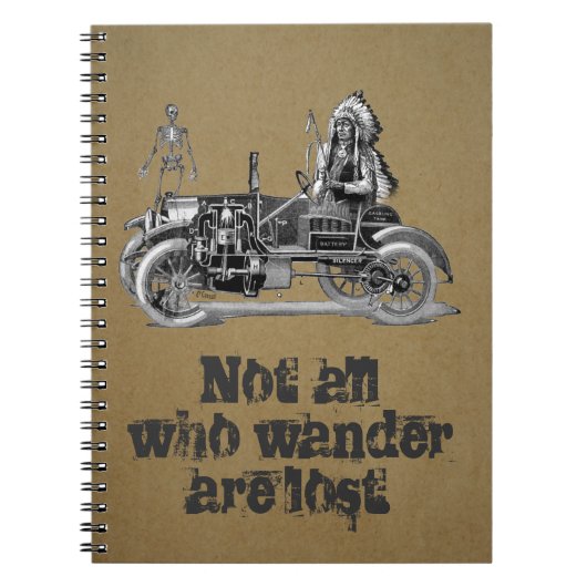 Vintage reisjournaal notitieboek (Voorkant)