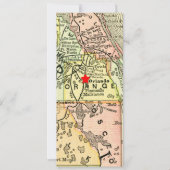 Vintage Reiskaart Orlando Verplaatsbare Rode Ster Kaart (Voorkant)