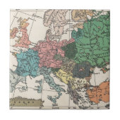 Vintage reiskaart tegeltje (Voorkant)